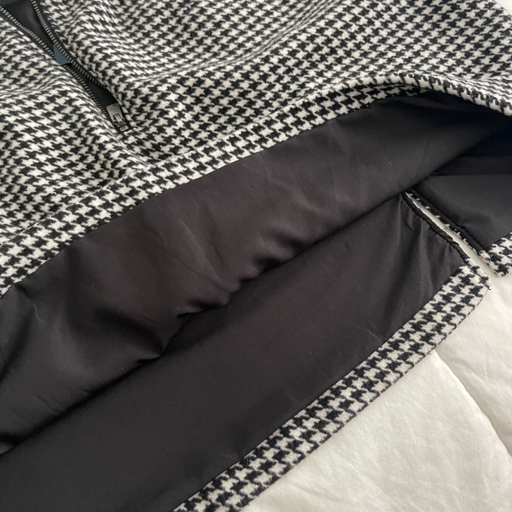Hollister Skirt Ultra High Rise Wool Blend Mini Skirt Size M Black & White - Picture 7 of 10